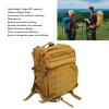 SPYMINNPOO Outdoor Backpack, 45L Large Capacity Mountaineering Bag for Travel Hiking Camping Khaki view 2