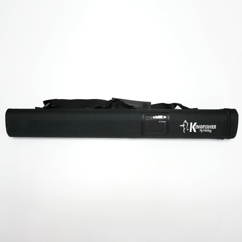 Kingfisher Fly Fishing Fly Fishing Triangular Rod Tube - 9' - Easy to Carry Complete Protection Storage Case - Works with Fresh + Saltwater Rods