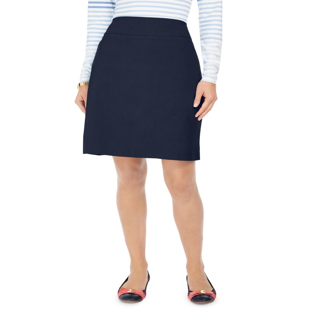 Charter Club Damask Women's Pull-On Skort Intrepid Blue XXL, XX-Large Short