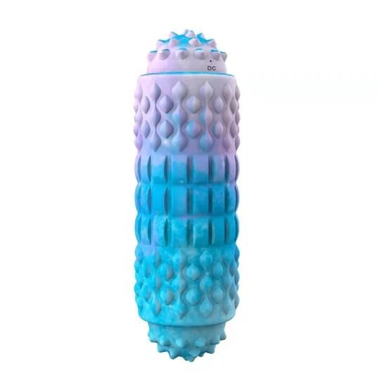 Aria Doejay Electric Yoga Massage Column USB Rechargeable Yoga Roller - Vibrating Foam Roller - Electric Back Roller, Foam Roller for Physical Therapy - Fashion and Simplicity Style - 115295, Blue