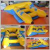 BOZHOUYUPIN 2-4 Rider Commercial Inflatable Fly Fish Towable Banana Boat Tube for Beach Game, as picture show view 3