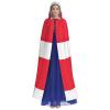 QASNLU Austrian flag print Halloween hooded cape decoration cape costumes for witches, Mardi Gras, Christmas view 2