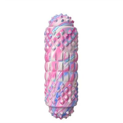 Aria Doejay Electric Yoga Massage Column USB Rechargeable Yoga Roller - Vibrating Foam Roller - Electric Back Roller, Foam Roller for Physical Therapy - Fashion and Simplicity Style - 115295, Pink