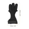 PATIKIL Archery Glove, Leather 3 Finger Protector Guard Archery Shooting Gloves for Youth Adult Men Women Beginner Hunting, Black, Large Size view 2