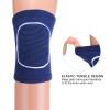 PATIKIL M Protective Knee Pads, 3 Pairs Sponge Volleyball Knee Pads Breathable Dance Knee Pads Brace for Women Men Football Basketball Workout, Blue/Grey/Pink view 3