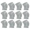 PATIKIL S Size Protective Knee Pads, 6 Pairs Sponge Volleyball Knee Pads Breathable Dance Knee Pads Brace for Women Men Football Basketball Workout, Grey view 1