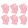 PATIKIL XS Size Protective Knee Pads, 3 Pairs Sponge Volleyball Knee Pads Breathable Dance Knee Pads Brace for Women Men Football Basketball Workout, Pink view 1