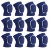 PATIKIL S Size Protective Knee Pads, 6 Pairs Sponge Volleyball Knee Pads Breathable Dance Knee Pads Brace for Women Men Football Basketball Workout, Blue view 1