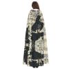 QASNLU Sheet Music print Halloween hooded cape decoration cape costumes for witches, Mardi Gras, Christmas view 4