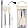 Generic Portable Travel Utensils Set,Reusable Utensils,Travel Camping Cutlery Set,Lunch Boxes Workplace Camping School Picnic with clip on case., medium, ALBOE122 view 1