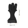 PATIKIL Archery Glove, Leather 3 Finger Protector Guard Archery Shooting Gloves for Youth Adult Men Women Beginner Hunting, Black, Small Size view 2