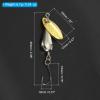 PATIKIL Fishing Spinners 1/4 oz, 5 Pack Single Hook Trout Lures Teardrop Fishing Lures Inline Spinner with Tackle Boxes for Freshwater Saltwater Fishing, Silver Tone view 2