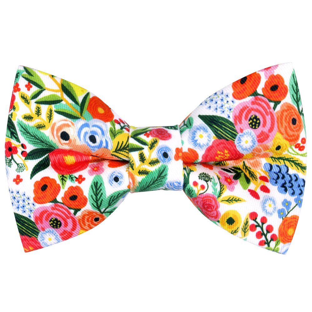 MACBANA Colorful Fun Pattern Pre-Tied Bow Tie Mens Floral Space Adjustable Bowtie F Pink Green Blue Floral01