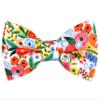 MACBANA Colorful Fun Pattern Pre-Tied Bow Tie Mens Floral Space Adjustable Bowtie F Pink Green Blue Floral01 view 1