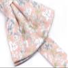 MACBANA Mens Cotton Floral Pre-tied Bowtie Flower Pattern Bow Tie for Wedding Groomsmen Party Light Peach view 3