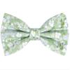 MACBANA Mens Cotton Floral Pre-tied Bowtie Flower Pattern Bow Tie for Wedding Groomsmen Party Sage Green