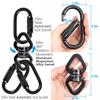 Aerial Silks Hardware Kit 30 KN Swing Swivel Aerial Yoga Hammock Rigging Aluminum Swivel Aerial Hoop Lyra Rotational Device Hanging Accessory (Black set 10) view 3