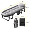 Foldable Bed with Mattress for Adults, Portable Outdoor Cot Heavy Duty Sleeping Bed with Adjustable 6 Position, Space Saving Fold Up Bed for Easy Storage(200 * 65 * 40cm) view 2