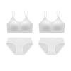 Fuzzleehi Womens Disposable Panties and Bras for Business Trip Travel Hotel Spa Hospital Stays Tanning Spa Salon Services Panties and bras White(4pcs/pk) view 1
