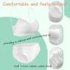 Fuzzleehi Womens Disposable Panties and Bras for Business Trip Travel Hotel Spa Hospital Stays Tanning Spa Salon Services Panties and bras White(4pcs/pk) view 3