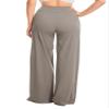 Talovee Yoga Pants Women Wide Leg Pants High Waist Stretch Dress Casual Sweatpants Lounge Pants with Pockets Taupe, X-Large view 3
