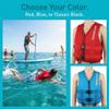 Lifejackets for Adults, Adult Kayak Vest High Buoyancy Swim Vest Women's Men's Adjustable Straps Safety Jacket Great for Watersports, Boating, Swim, & More (Red, X-Large) view 2