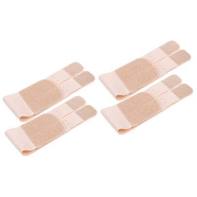 ULTECHNOVO 4pcs Elastic Wrist Support Bracer for Sprain Comfortable Wrist Fixation Band Lightweight and Breathable Design for Yoga and Sports Fits