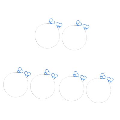 BESPORTBLE 6pcs Outdoor Stainless Steel Camping Saws Portable Wire Hand Saws for Hiking and Survival Ergonomic Design Rustproof for Cutting Branches and Emergency Gear