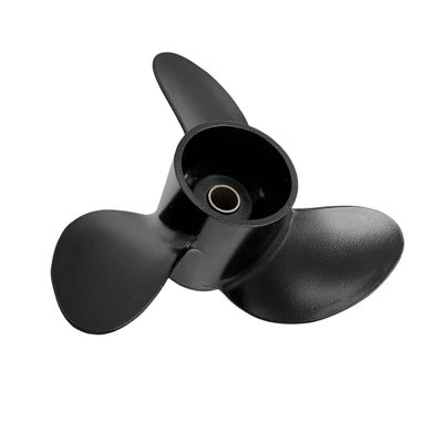 WINGOGO 369B64518-1 7.8 X 9 Pitch RH 3 Blade 12 Spline Tooth Outboard Boat Propeller Replacement for Tohatsu 4-6 HP MFS4/5S/6S M5B Aluminum Prop with Hub Kit