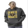 Blue 84 Denver Nuggets NBA Officially Licensed Hooded Sweatshirt Ringspun Bold Black, X-Large view 1