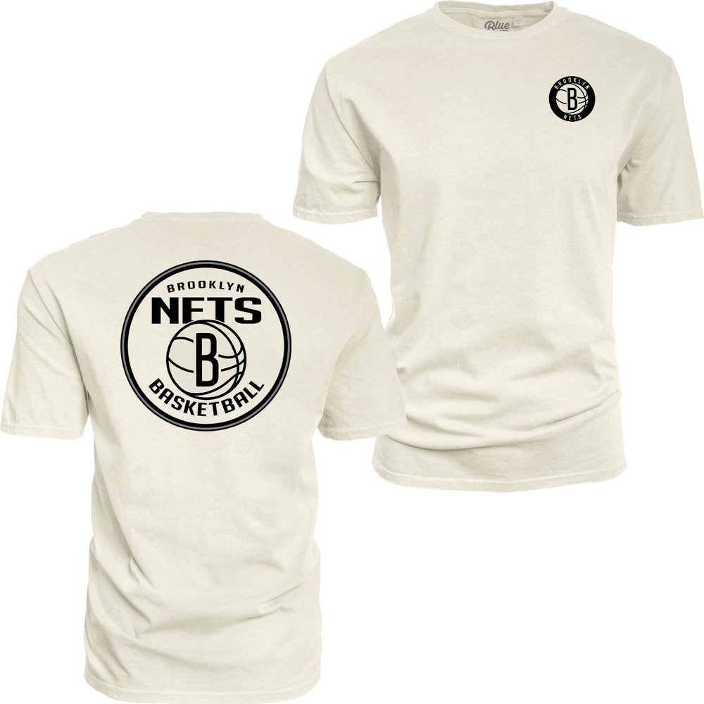 Brooklyn Nets NBA Officially Licensed T-Shirt Ringspun Front/Back Ivory, XX-Large