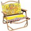 Camping Chair High-end Dragon Print Sports Chair, Outdoor Portable Folding Beach Chair, No Installation Required, Load-Bearing 120kg/264.6lbs(Yellow A) view 1