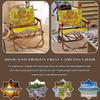 Camping Chair High-end Dragon Print Sports Chair, Outdoor Portable Folding Beach Chair, No Installation Required, Load-Bearing 120kg/264.6lbs(Yellow A) view 2