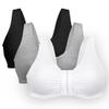 Bestform 5006014 Comfortable Unlined Wireless Cotton Stretch Sports Bra with Front Closure view 1