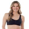 Bestform 5006014 Comfortable Unlined Wireless Cotton Stretch Sports Bra with Front Closure view 2