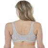 Bestform 5006014 Comfortable Unlined Wireless Cotton Stretch Sports Bra with Front Closure view 3