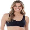 Bestform 5006014 Comfortable Unlined Wireless Cotton Stretch Sports Bra with Front Closure view 4