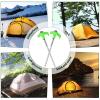 12 Pack 8" Screw in Tent Stakes Heavy Duty- Ground Anchors Screw- Tent Pegs Camping Stakes- Hex Pegs Drillable Tent Stakes and Hexagon Head Drive and Storage Box(Green) view 4