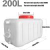 YXCUIDP Water Container Portable Water Tank 25L/50L/100L/150L/200L Water Storage Bucket with Tap Hiking, Picnic, Travel and BBQ Outdoor Travel Water Carrier(Blue,200L) view 2