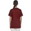 GUOER Scrub Top Unisex V-Neck Top Scrubs with 5 Pockets Wine-XS view 2