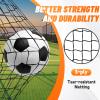 Bearwill Soccer Goal, Kids Soccer Goals for Backyard Set of 2, 4x3ft Portable Soccer Goal Pop Up Soccer Net, Kids Soccer Net for Backyard Training Equipment with Soccer Ball, Ladder, Cones, Targets view 2