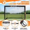 Bearwill Soccer Goal, Kids Soccer Goals for Backyard Set of 2, 4x3ft Portable Soccer Goal Pop Up Soccer Net, Kids Soccer Net for Backyard Training Equipment with Soccer Ball, Ladder, Cones, Targets view 3