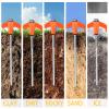 12 Pack 8" Screw in Tent Stakes Heavy Duty- Ground Anchors Screw- Tent Pegs Camping Stakes- Hex Pegs Drillable Tent Stakes and Hexagon Head Drive and Storage Box (Orange) view 3