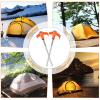 12 Pack 8" Screw in Tent Stakes Heavy Duty- Ground Anchors Screw- Tent Pegs Camping Stakes- Hex Pegs Drillable Tent Stakes and Hexagon Head Drive and Storage Box (Orange) view 4