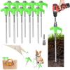 20 Pack 8" Screw in Tent Stakes Heavy Duty- Ground Anchors Screw- Tent Pegs Camping Stakes- Hex Pegs Drillable Tent Stakes and Hexagon Head Drive and Storage Box (Green) view 1