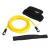 Pineeseatile Swim Training Belts Swim Tether Stationary Swimming Pool Exercise Bungee Cords 4m Yellow swim resistance bands, 6mmx9mmx4m,Yellow view 1