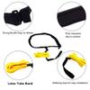 Pineeseatile Swim Training Belts Swim Tether Stationary Swimming Pool Exercise Bungee Cords 4m Yellow swim resistance bands, 6mmx9mmx4m,Yellow view 2