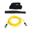 Pineeseatile Swim Training Belts Swim Tether Stationary Swimming Pool Exercise Bungee Cords 4m Yellow swim resistance bands, 6mmx9mmx4m,Yellow view 3