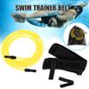 Pineeseatile Swim Training Belts Swim Tether Stationary Swimming Pool Exercise Bungee Cords 4m Yellow swim resistance bands, 6mmx9mmx4m,Yellow view 4