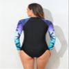 ATTRACO Women Rash Guard for Women Sun Protection Rashguard Long Sleeve Swim Shirts S view 3